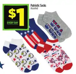 Dollar General Patriotic Socks offer