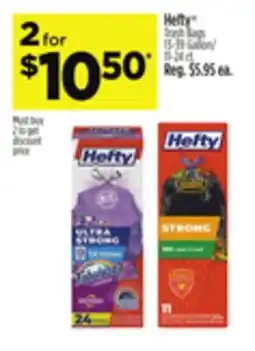 Dollar General Hefty Trash Bags offer