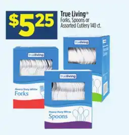 Dollar General True Living Forks, Spoons or Assorted Cutlery offer