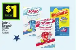 Dollar General Sonic or Starburst Drink Mix offer