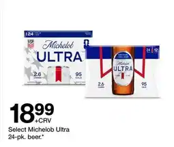Target Select Michelob Ultra 24-pk. beer offer