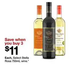 Target Select Stella Rosa 750mL wine offer