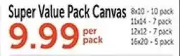Hobby Lobby Super Value Pack Canvas offer