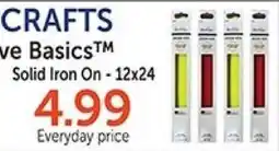 Hobby Lobby Live Basics Solid Iron On - 12x24 offer
