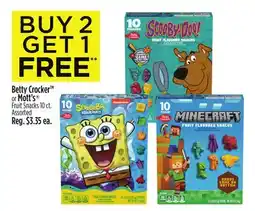 Dollar General Betty Crocker or Malt Fruit Snacks offer