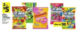 Dollar General Skittles , Starburst or LIFE SAVERS Gummies offer