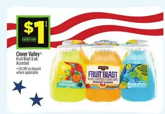Dollar General Clover Valley Fruit Blast offer