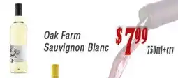O'briens Market Oak Farm Sauvignon Blanc offer