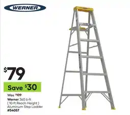 Lowe's 360 6-ft ( 10-ft Reach Height ) Aluminum Step Ladder offer