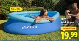 Lidl CRIVIT quick up pool offer