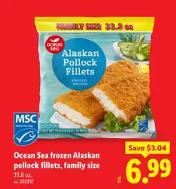 Lidl Ocean Sea frozen Alaskan pollock fillets, family size offer