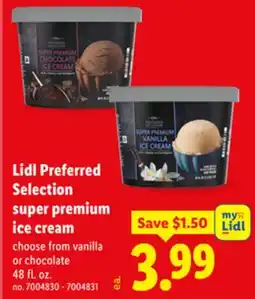Lidl Lidl Preferred Selection super premium ice cream offer
