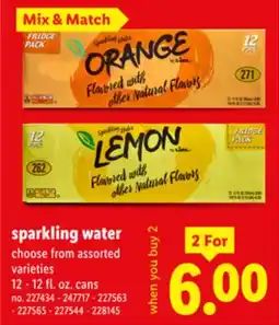 Lidl sparkling water offer
