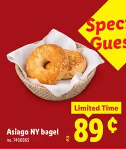 Lidl Asiago NY bagel offer
