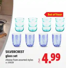 Lidl SILVERCREST glass set offer