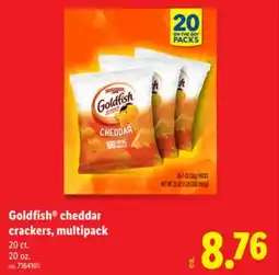 Lidl Goldfish cheddar crackers, multipack offer