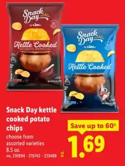Lidl Snack Day kettle cooked potato chips offer