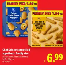 Lidl Chef Select frozen fried appetizers, family size offer
