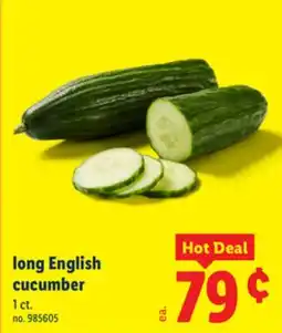 Lidl long English cucumber offer