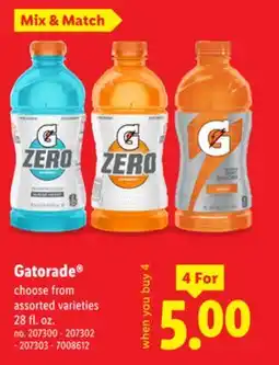 Lidl Gatorade offer