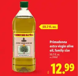Lidl Primadonna extra virgin olive oil, family size offer