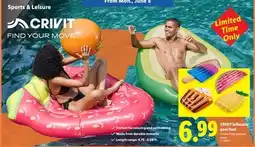 Lidl CRIVIT Inflatable pool float offer
