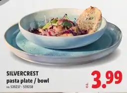 Lidl SILVERCREST pasta plate / bowl offer