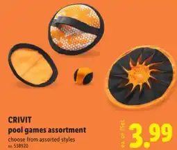 Lidl CRIVIT pool games assortment offer