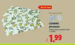Lidl LIVARNO placemats offer