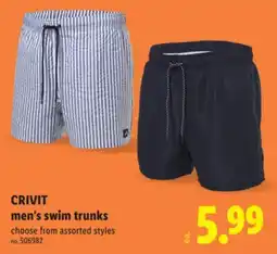 Lidl CRIVIT men's swim trunks offer