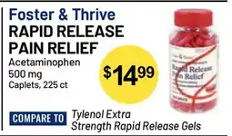 Health Mart Foster & Thrive RAPID RELEASE PAIN RELIEF offer