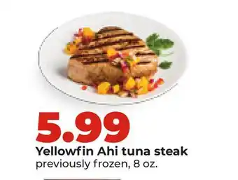 Hy-Vee Yellowfin Ahi tuna steak offer