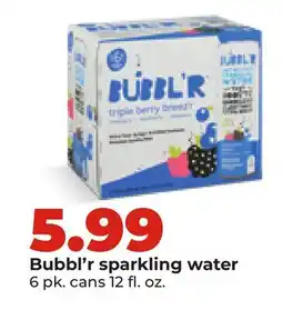 Hy-Vee Bubbl'r sparkling water offer