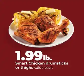 Hy-Vee Smart Chicken drumsticks or thighs offer