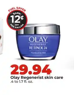 Hy-Vee Olay Regenerist skin care offer