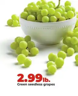 Hy-Vee Green Seedless Grapes offer