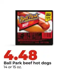 Hy-Vee Ball Park beef hot dogs offer