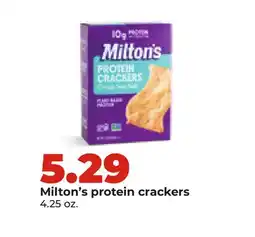 Hy-Vee Milton's protein crackers offer