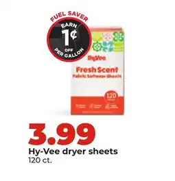 Hy-Vee Hy-Vee dryer sheets offer