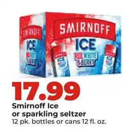 Hy-Vee Smirnoff Ice or sparkling seltzer offer