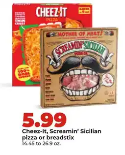 Hy-Vee Cheez-It, Screamin' Sicilian pizza or breadstix offer