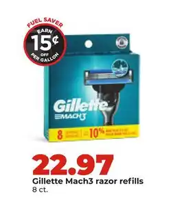 Hy-Vee Gillette Mach3 razor refills offer