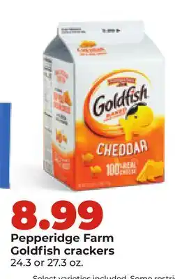 Hy-Vee Pepperidge Farm Goldfish crackers offer