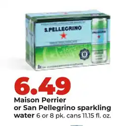 Hy-Vee Maison Perrier or San Pellegrino sparkling water offer