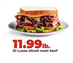 Hy-Vee Di Lusso sliced roast beef offer