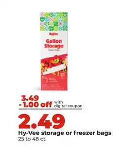 Hy-Vee Hy-Vee storage or freezer bags offer