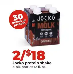 Hy-Vee Jocko protein shake offer