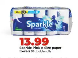 Hy-Vee Sparkle Pick-A-Size paper towels offer