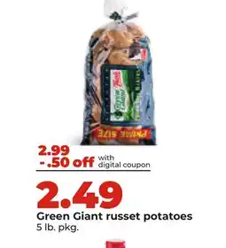 Hy-Vee Green Giant russet potatoes offer