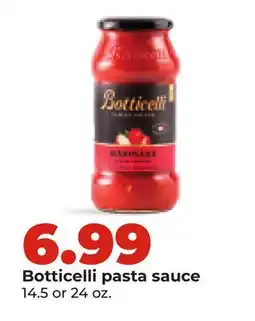 Hy-Vee Botticelli Pasta Sauce offer